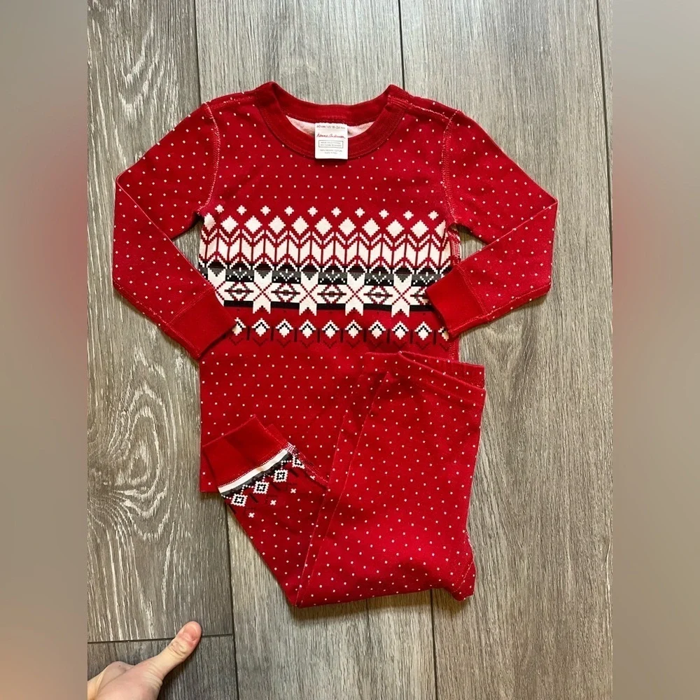Hanna Andersson Holiday HannaJams™ Pajama Set 100% Organic Cotton 18-24 Mo